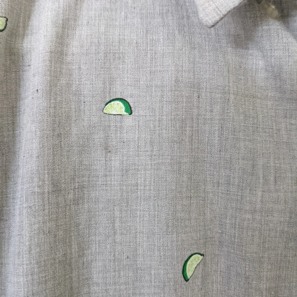 Banana Republicans Grey Button Up Medium Slim Fit - Picture 2 of 5